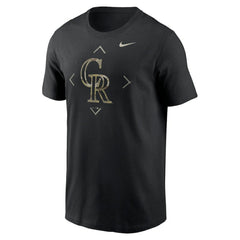 Colorado Rockies Camo Logo T-Shirt Black