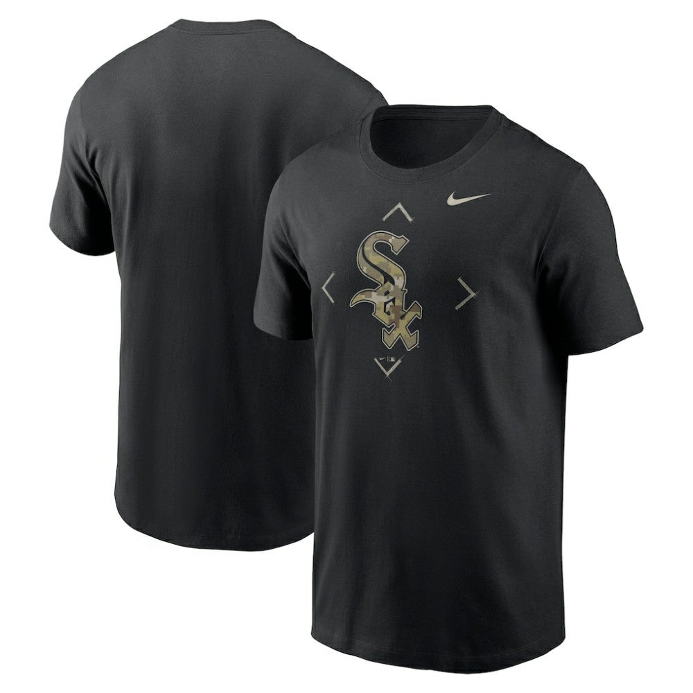 Chicago White Sox Camo Logo T-Shirt Black