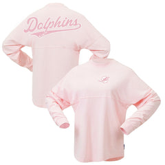Miami Dolphins Women's Millennial Spirit Jersey T-Shirt - Pink outlet