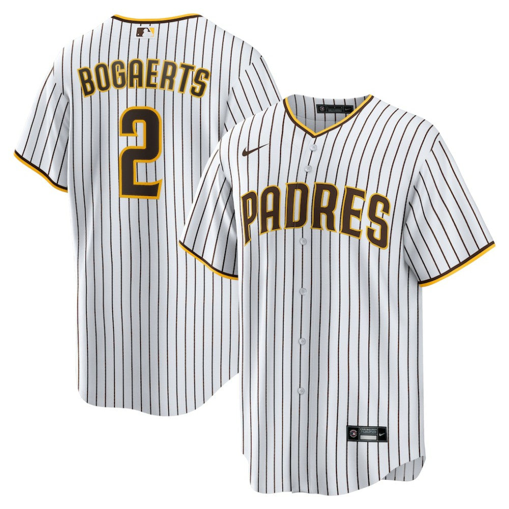 Xander Bogaerts San Diego Padres Home Official Replica Player Jersey White/Brown