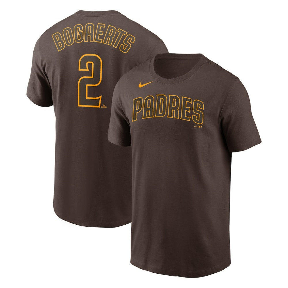 Xander Bogaerts San Diego Padres Name & Number T-Shirt Brown