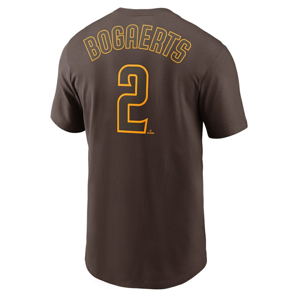 Xander Bogaerts San Diego Padres Name & Number T-Shirt Brown