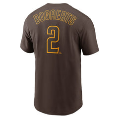 Xander Bogaerts San Diego Padres Name & Number T-Shirt Brown