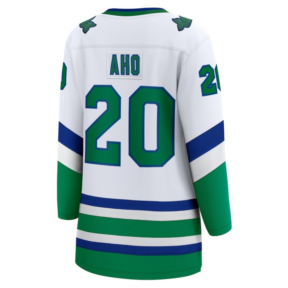Sebastian Aho Carolina Hurricanes Fanatics Women's Throwback Breakaway Jersey - White Jerseys