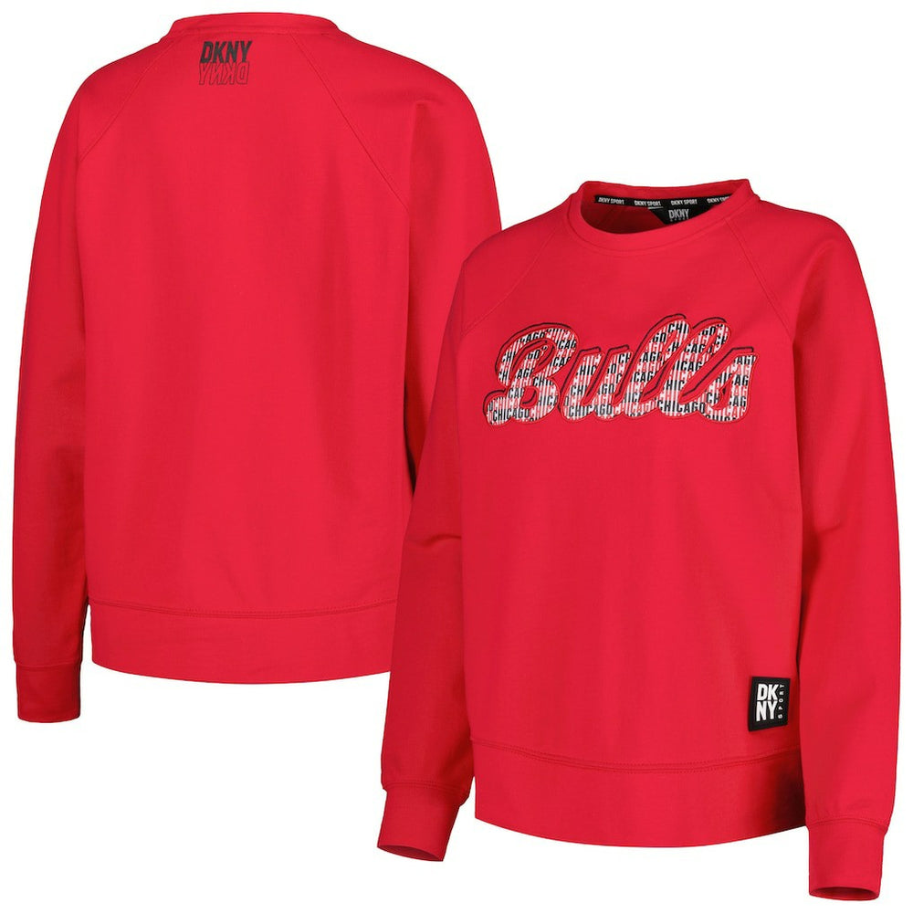 Chicago Bulls DKNY Sport Women's Regina Raglan Pullover Sweatshirt sale - Red online
