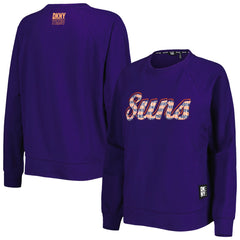 Phoenix Suns DKNY Sport Women's Regina Raglan Pullover Sweatshirt - Purple shop