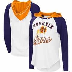 Phoenix Suns G-III 4Her by Carl Banks Women's MVP Raglan Hoodie Long Sleeve T-Shirt - White outlet