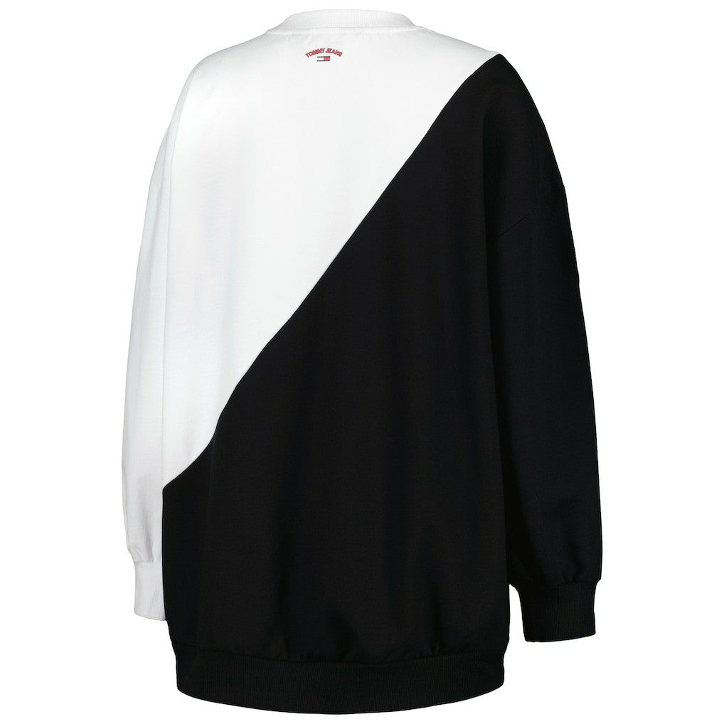 Brooklyn Nets Tommy Jeans Women's Ariel Pullover Sweatshirt - Black/White on sale