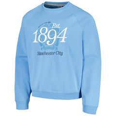 Manchester City Foundation Oversized Raglan Pullover Sweatshirt - Sky Blue outlet