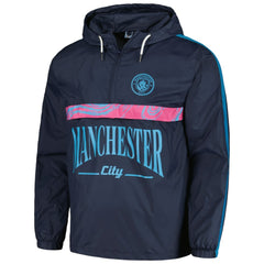 Manchester City Anorak Hoodie Half-Zip Jacket - Navy outlet
