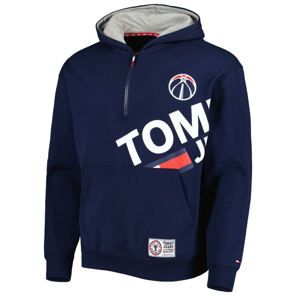 Washington Wizards Tommy Jeans Bernard Half-Zip Hoodie - Navy shop