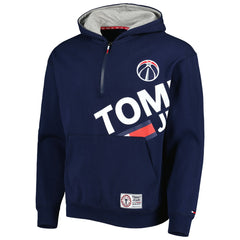 Washington Wizards Tommy Jeans Bernard Half-Zip Hoodie - Navy shop
