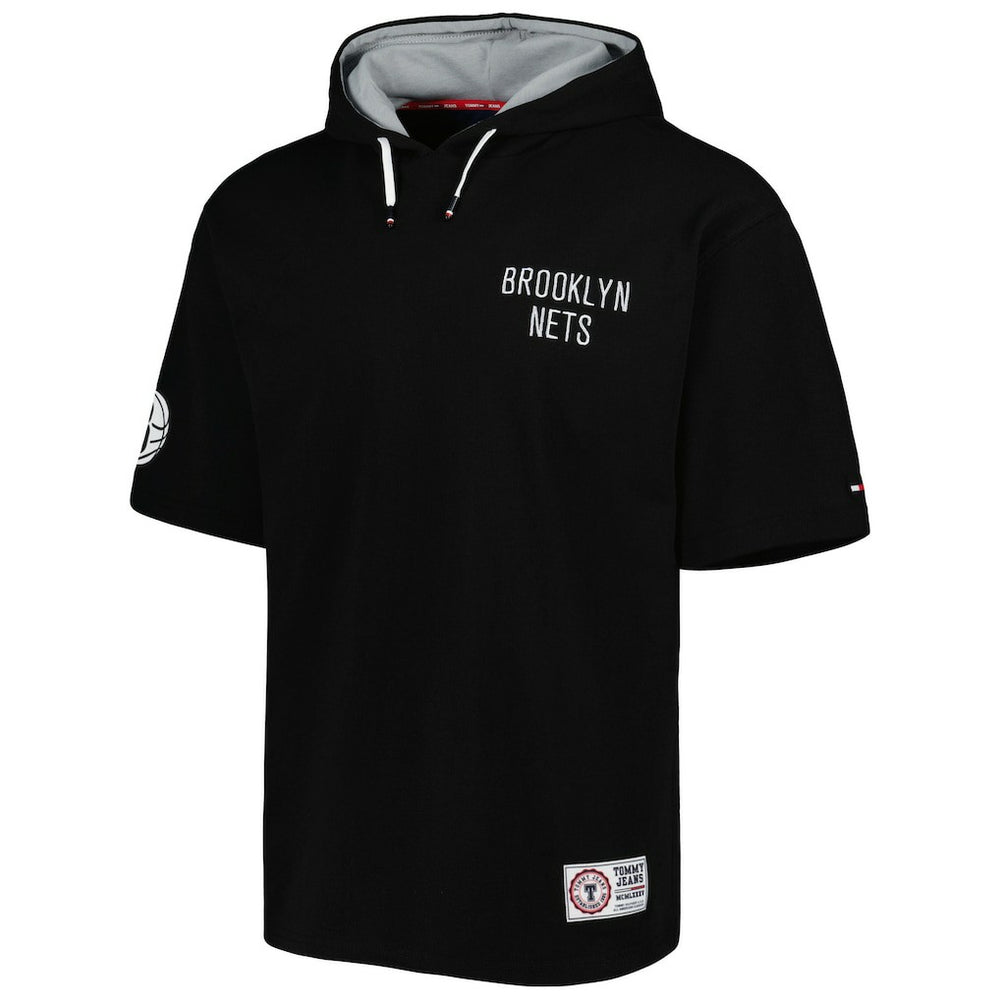 Brooklyn Nets Tommy Jeans Matthew 2-In-1 T-Shirt & Hoodie Combo Set - Black/White cheap