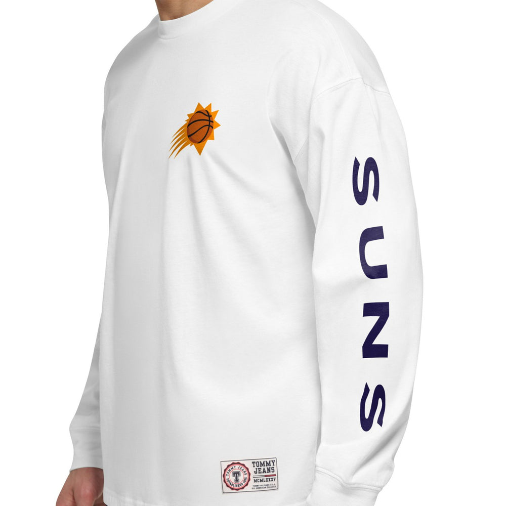 Phoenix Suns Tommy Jeans Matthew 2 In 1 T-Shirt & Hoodie Combo Set - Purple/White for sale