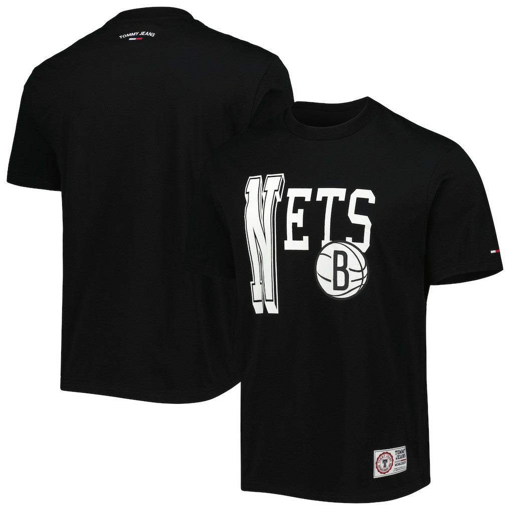 Brooklyn Nets Tommy Jeans Mel Varsity T-Shirt - Black online