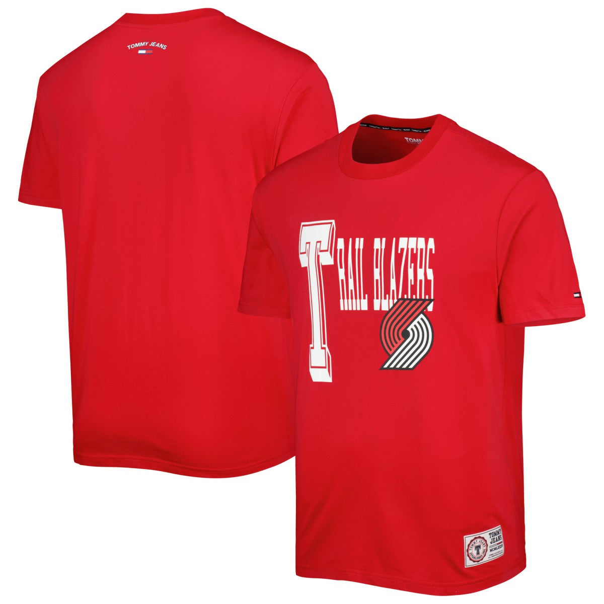 Portland Trail Blazers Tommy Jeans Mel Varsity T-Shirt - Red for sale