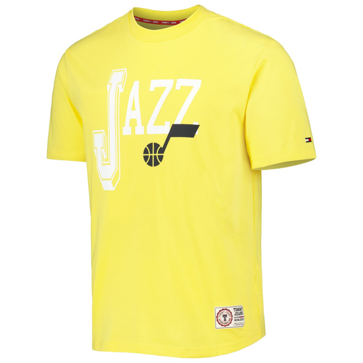 Utah Jazz Tommy Jeans Mel Varsity T-Shirt - Gold on sale