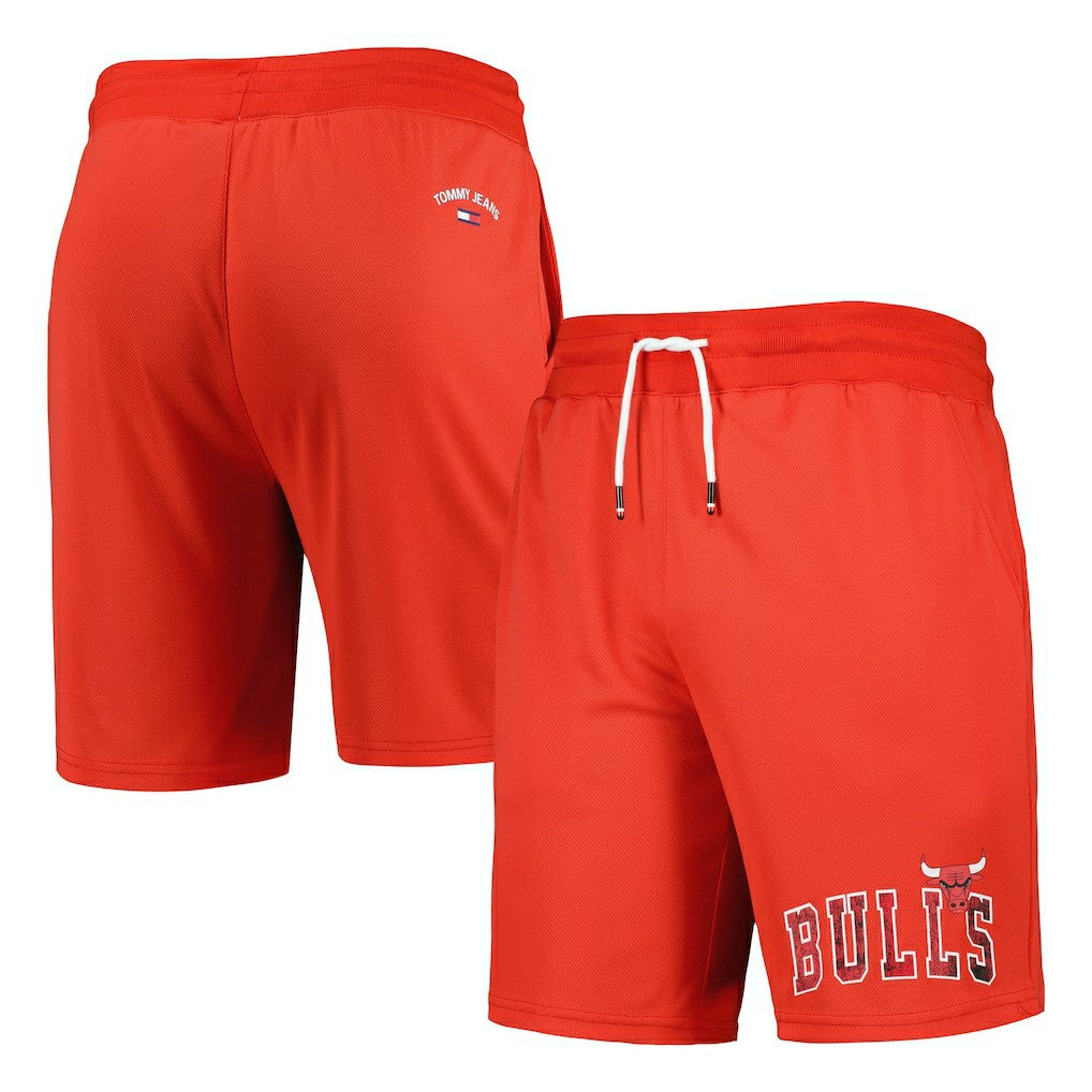 Chicago Bulls Tommy Jeans Mike Mesh Basketball Shorts - Red cheap