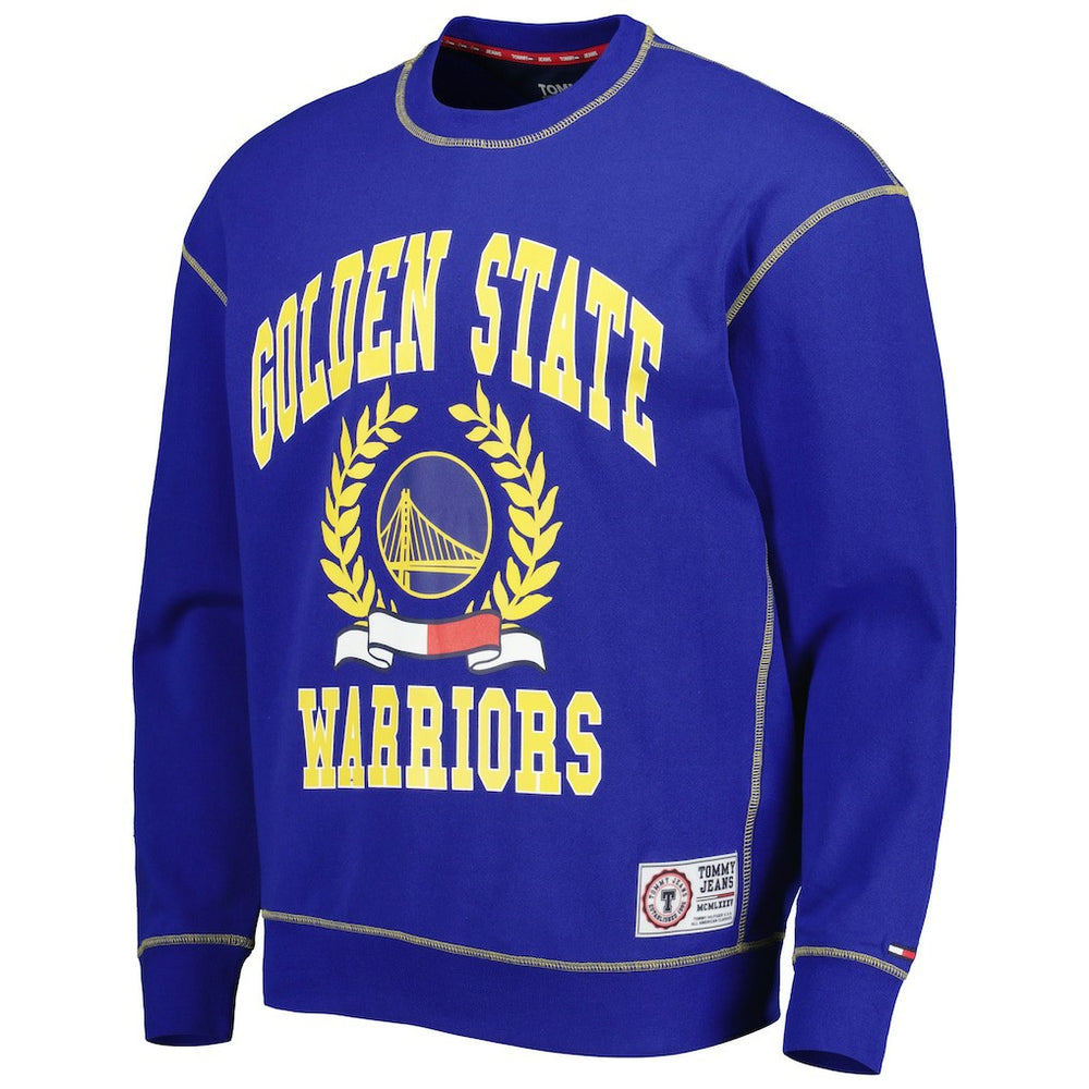 Golden State Warriors Tommy Jeans Peter French Terry Pullover Crew Sweatshirt sale - Royal for sale