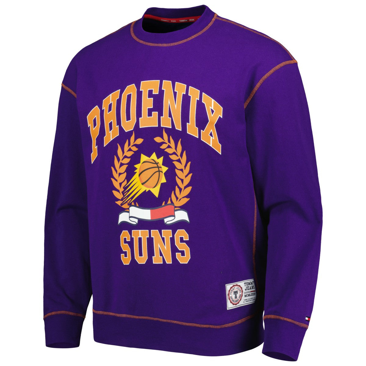 Phoenix Suns Tommy Jeans Peter French Terry Pullover Crew Sweatshirt - Purple sale