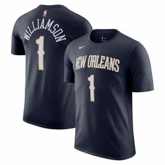 Zion Williamson New Orleans Pelicans Icon 2022/23 Name & Number T-Shirt - Navy online