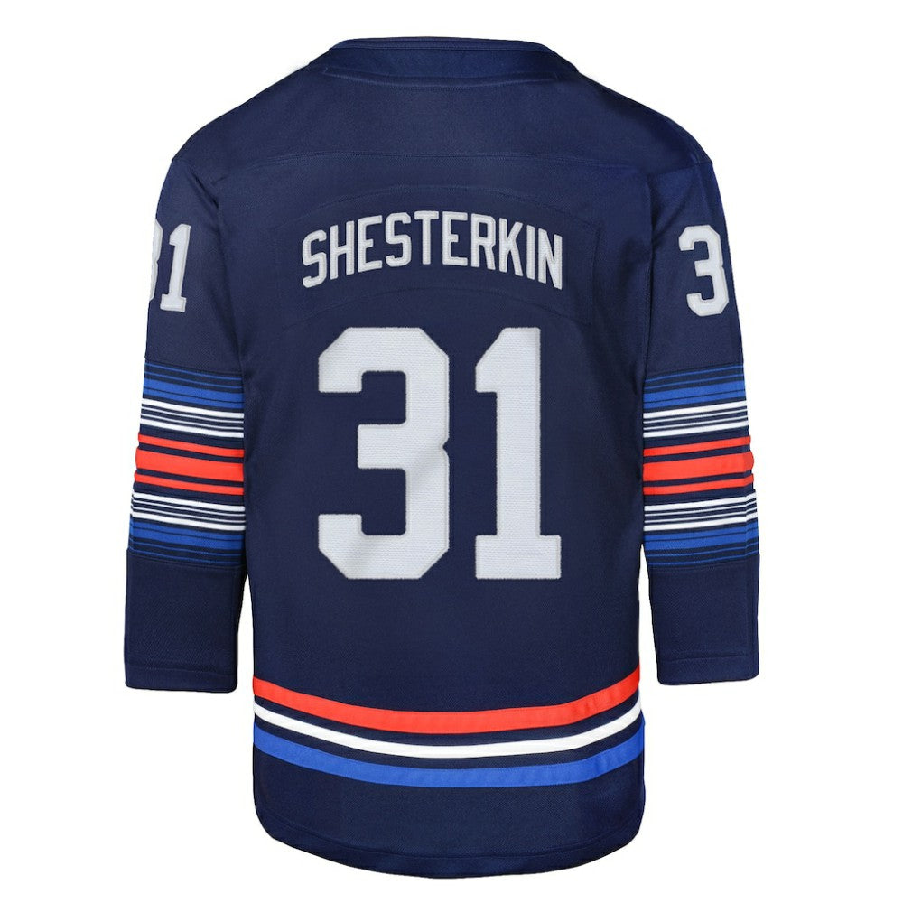 Igor Shesterkin New York Rangers Youth Alternate Premier Player Jersey - Navy Jerseys