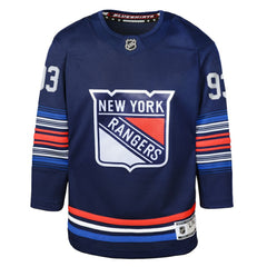 Mika Zibanejad New York Rangers Youth Alternate Premier Player Jersey - Navy Jerseys