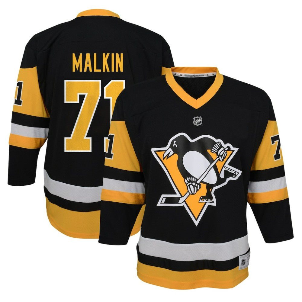 Evgeni Malkin Pittsburgh Penguins Youth Home Replica Player Jersey - Black Jerseys