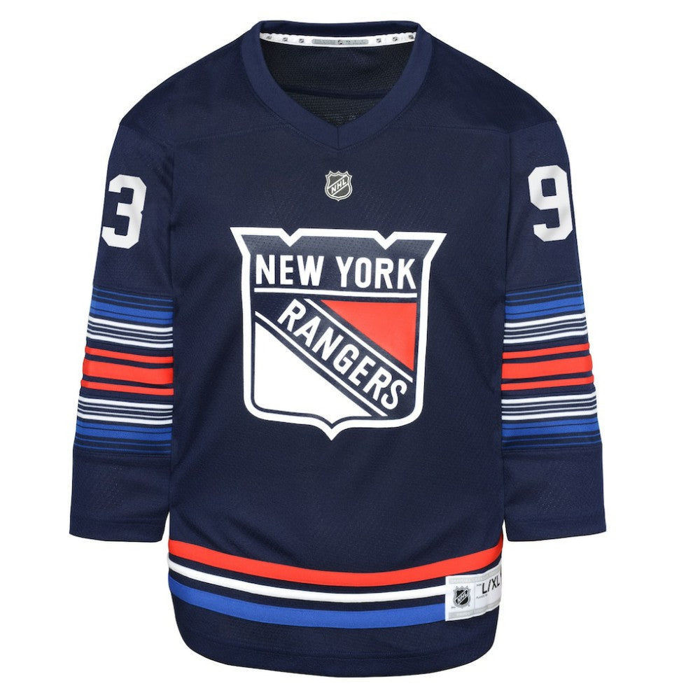 Mika Zibanejad New York Rangers Youth Alternate Replica Player Jersey - Navy Jerseys