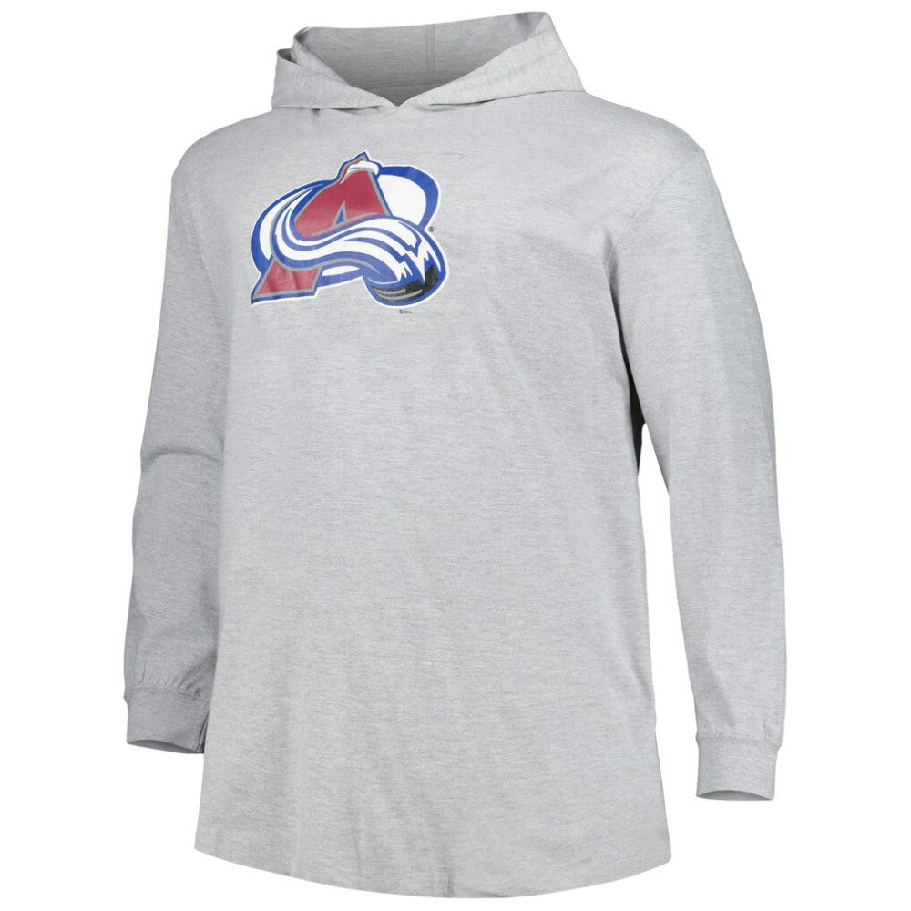 Colorado Avalanche Big & Tall Pullover Hoodie - Heather Gray Hoodies