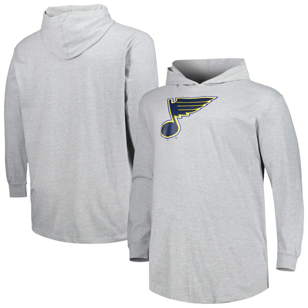 St. Louis Blues Big & Tall Pullover Hoodie - Heather Gray Hoodies