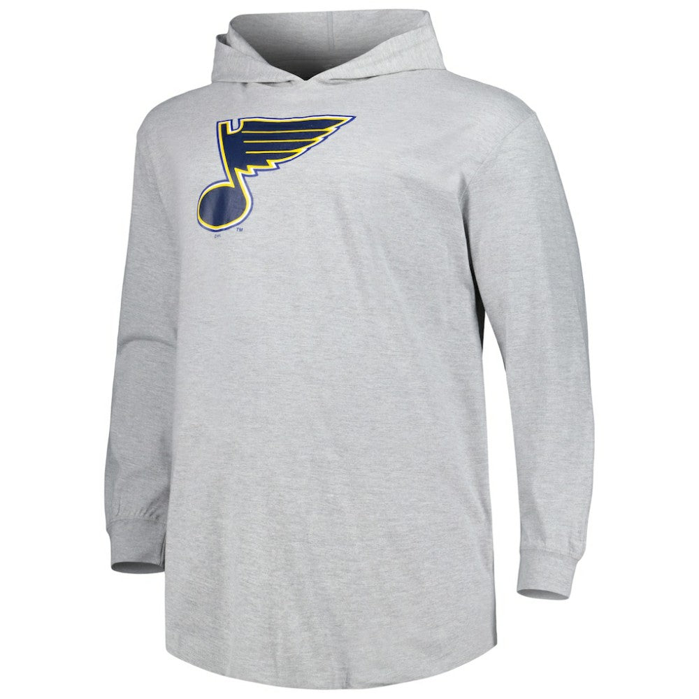 St. Louis Blues Big & Tall Pullover Hoodie - Heather Gray Hoodies