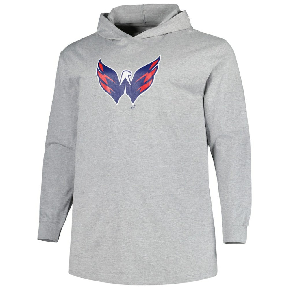 Washington Capitals Big & Tall Pullover Hoodie - Heather Gray Hoodies