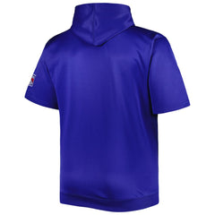 New York Rangers Big & Tall Logo Short Sleeve Hoodie - Royal Hoodies