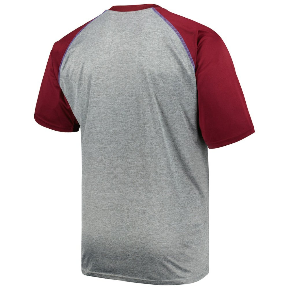 Colorado Avalanche Big & Tall Logo Raglan T-Shirt - Heather Gray T-shirts