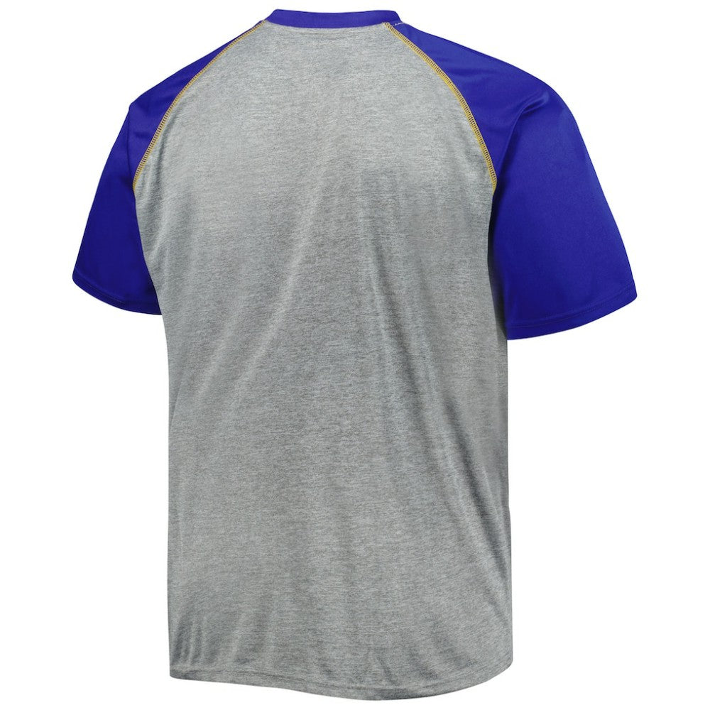 St. Louis Blues Big & Tall Logo Raglan T-Shirt - Heather Gray T-shirts