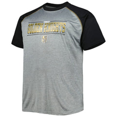 Vegas Golden Knights Big & Tall Logo Raglan T-Shirt - Heather Gray T-shirts