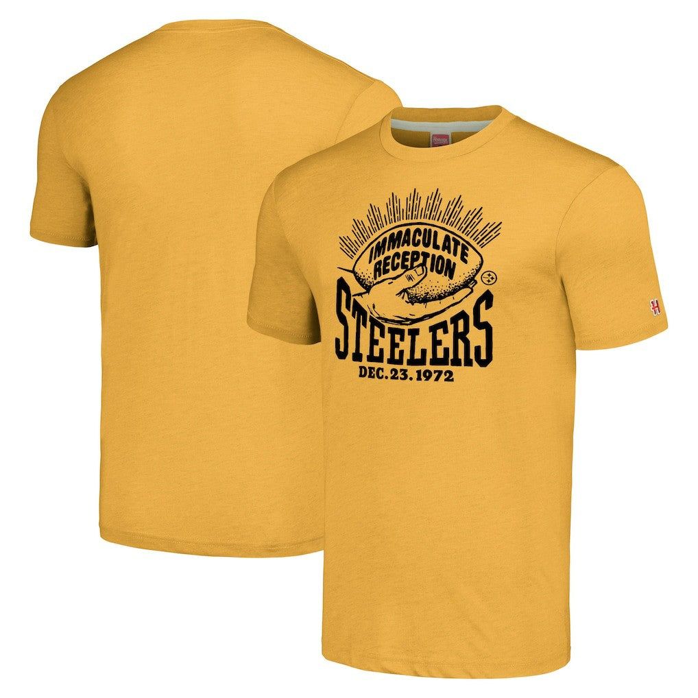 Franco Harris Pittsburgh Steelers Homage Immaculate Reception T-Shirt - Gold online