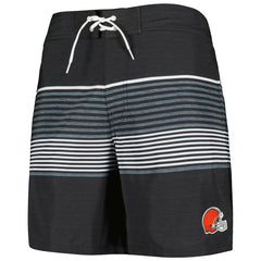 Cleveland Browns G-III Sports by Carl Banks Coastline Volley Swim Shorts - Black on sale