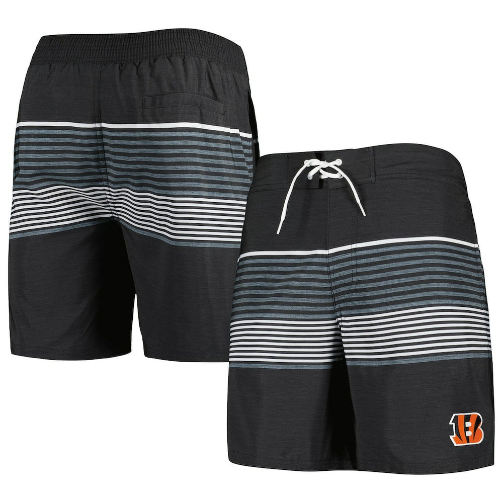 Cincinnati Bengals G-III Sports by Carl Banks Coastline Volley Swim Shorts - Black on sale