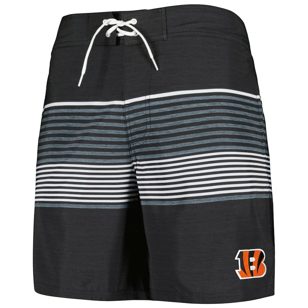 Cincinnati Bengals G-III Sports by Carl Banks Coastline Volley Swim Shorts - Black on sale