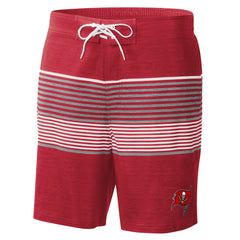 Tampa Bay Buccaneers G-III Sports by Carl Banks Coastline Volley Swim Shorts - Red discount