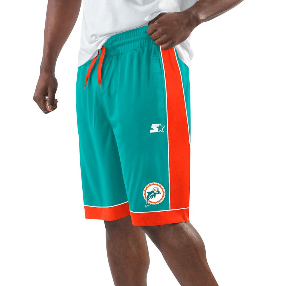 Miami Dolphins Starter Throwback Fan Favorite Shorts - Aqua cheap