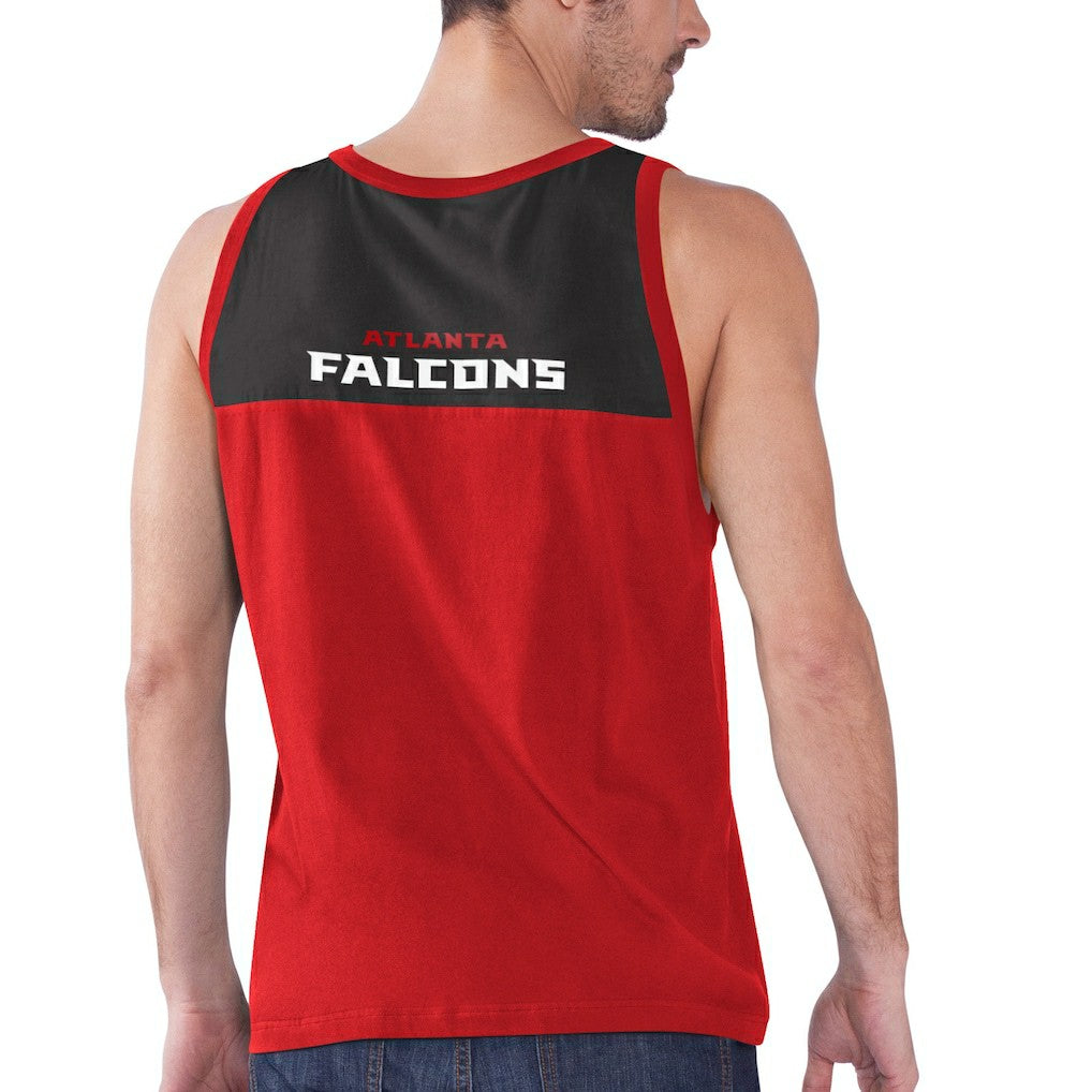 Atlanta Falcons Starter Logo Touchdown Fashion Tank Top - Red/Black for sale
