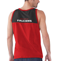 Atlanta Falcons Starter Logo Touchdown Fashion Tank Top - Red/Black for sale