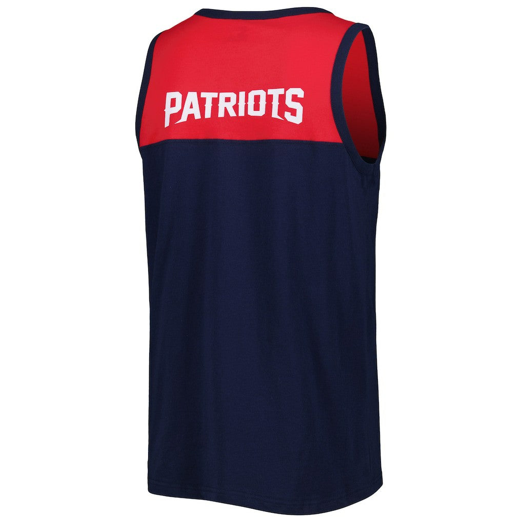 New England Patriots Starter Logo Touchdown Fashion Tank Top - Navy/Red discount