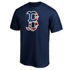 Boston Red Sox Team Banner Wave T-Shirt Navy