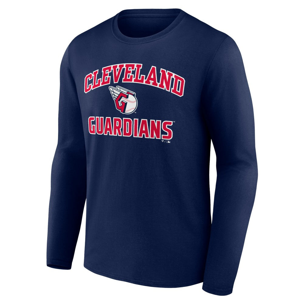 Cleveland Guardians Heart & Soul Long Sleeve T-Shirt Navy