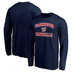 Washington Nationals Team Heart & Soul Long Sleeve T-Shirt Navy