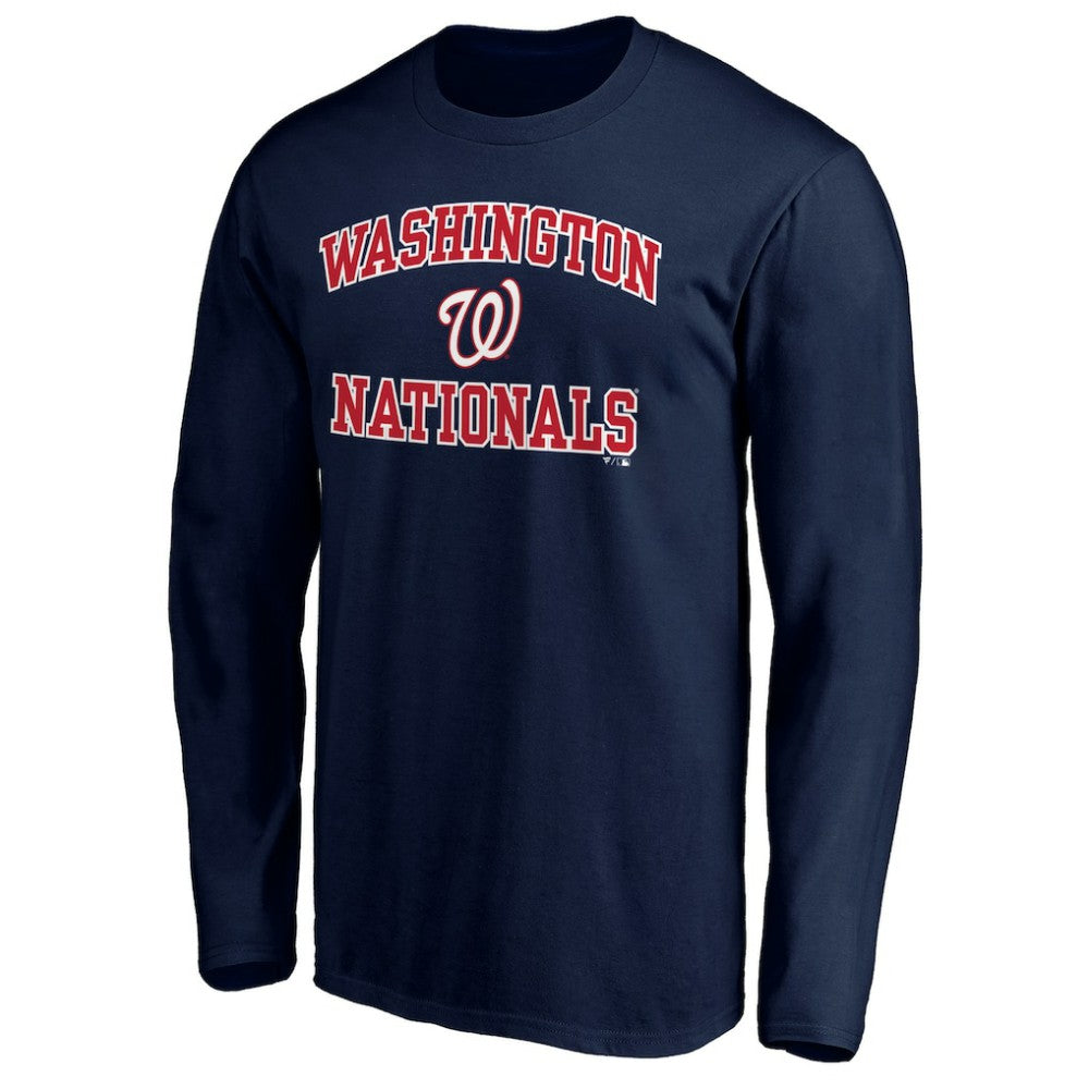 Washington Nationals Team Heart & Soul Long Sleeve T-Shirt Navy